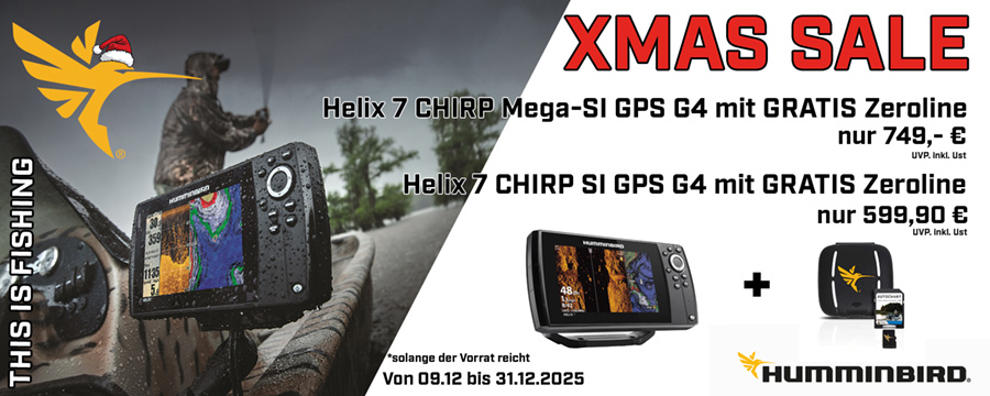 Sonderangebot Humminbird Helix 7 Echolote mit Zeroline Speicherkarte