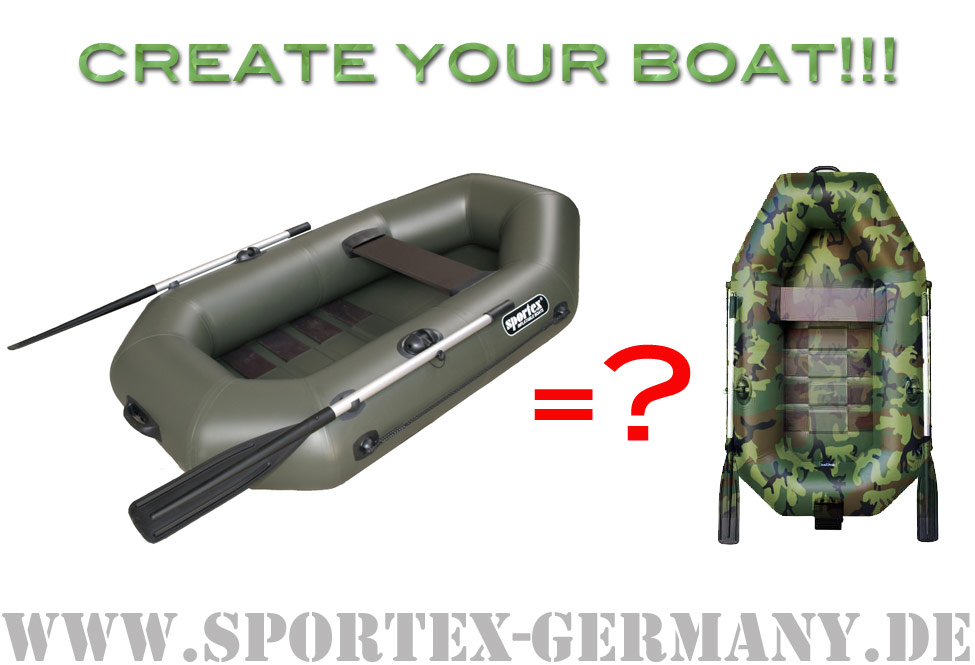 Sportex Schlauchboot Modell selber entwickeln