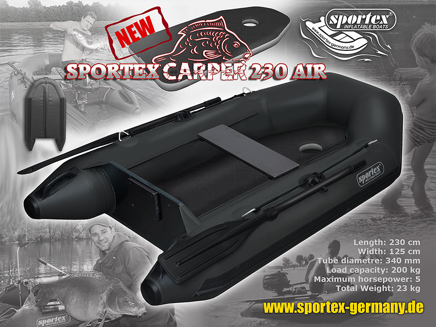 Sportex Carper 230 AIR Karpfenangler Schlauchboot Sportex Carper 230 AIR