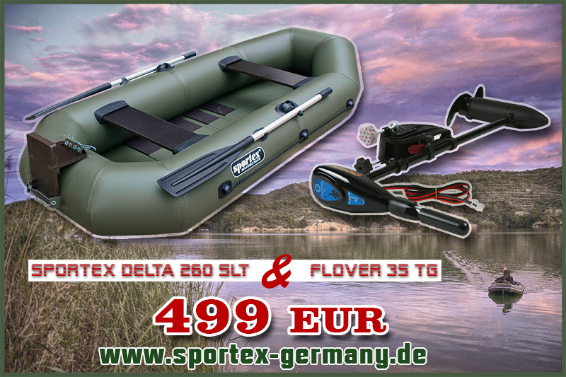 SCHLAUCHBOOT mit Elektromotor